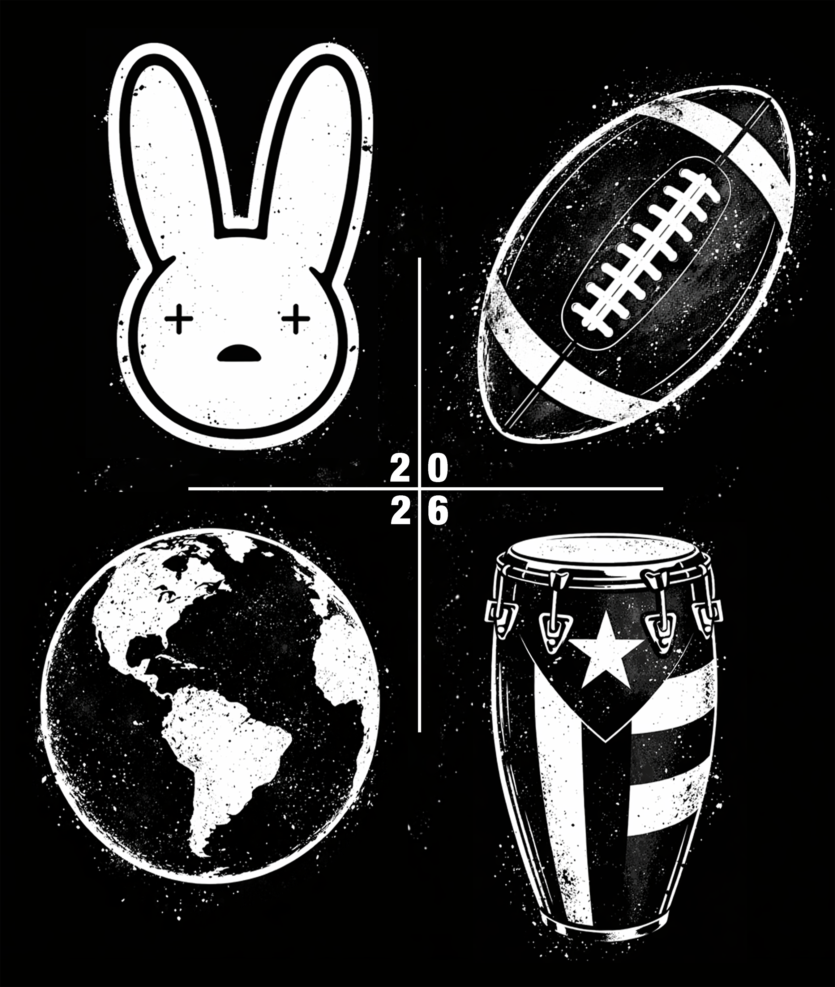 Super Bowl LX Global Rhythm In Black Only — Unisex Premium T-Shirt